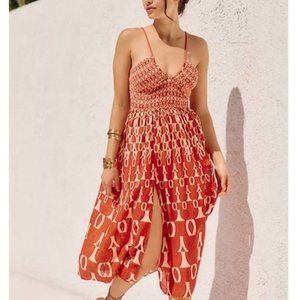 Anthropologie Smocked Midi Dress